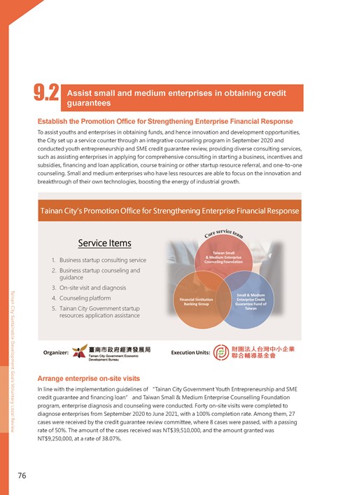 2021 Tainan City Sustainable Development Goal  Voluntary Local Review第79頁內容